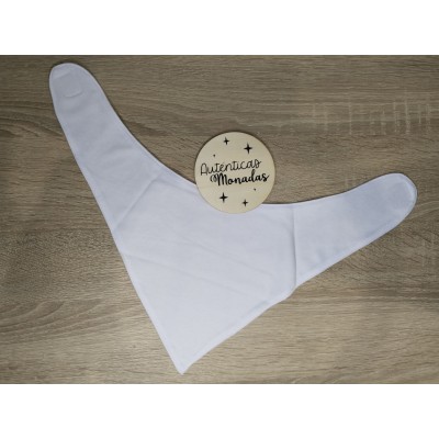 Bandana blanca sublimable – Personalízala con tu diseño, imagen o texto