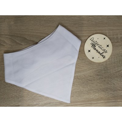 Bandana blanca sublimable – Personalízala con tu diseño, imagen o texto