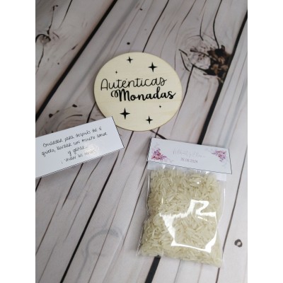 Bolsita de Arroz para Boda con Etiqueta Personalizada – Detalle para Invitados