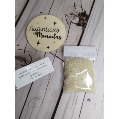 Bolsita de Arroz para Boda con Etiqueta Personalizada – Detalle para Invitados
