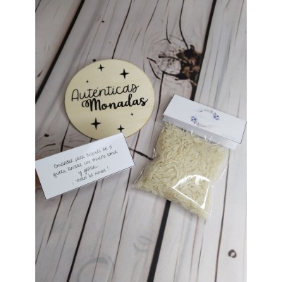 Bolsita de Arroz para Boda con Etiqueta Personalizada – Detalle para Invitados