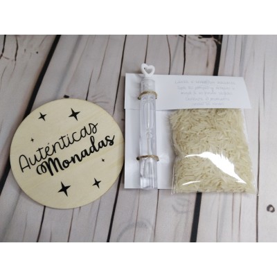 Pack Bolsita de Arroz y Mini Pompero para Boda – Detalle para Invitados Hecho a Mano
