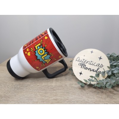 Taza Termo “SUPER MAMÁ” Personalizada con Nombre – 400ml | Regalo Día de la Madre