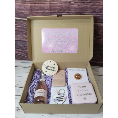 Caja Regalo para Mujer “Kit para Sentirte Bien” – Regalo Positivo y Motivador con Mensajes Personalizados