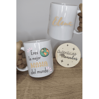 Taza Personalizada “La Mejor Mamá del Mundo” – Regalo Original para Mamás