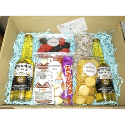 Caja Regalo “Kit de Supervivencia” Dulce y Salado | Regalo Original Personalizado