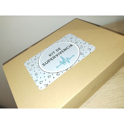 Caja Regalo “Kit de Supervivencia” Dulce y Salado | Regalo Original Personalizado