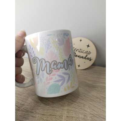 Taza personalizada para mamá – Diseño hojas | Regalo original Día de la Madre