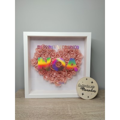 Caja Regalo Personalizada para Primera Comunión – Marco + Vaso + Chuches | Niño o Niña