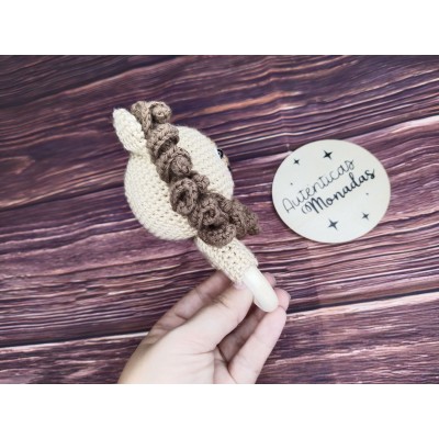 Mordedor Sonajero León de Crochet Hecho a Mano – Ideal para Bebés
