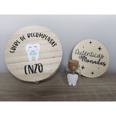 Cofre de Recompensas y Bote para Dientes del Ratón Pérez – Set Infantil Decorativo
