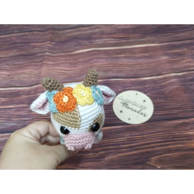 Pack Regalo Recién Nacida Niña Personalizado – “La Princesa de la Casa” con Body, Babero, Gorro y Sonajero de Crochet Vaquita