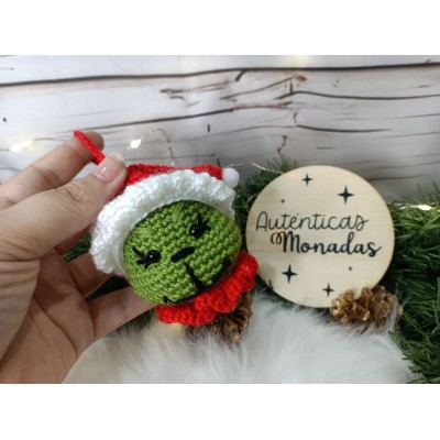 Adorno Navideño de Crochet Grinch Hecho a Mano