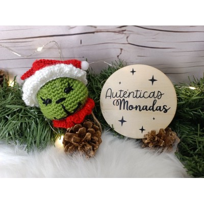 Adorno Navideño de Crochet Grinch Hecho a Mano