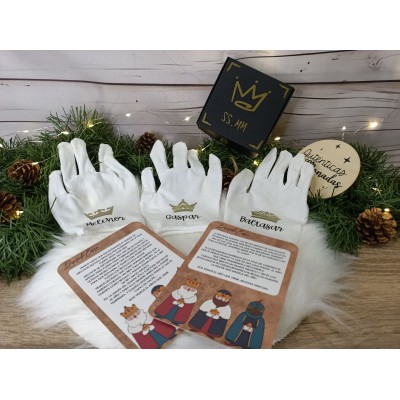 Pack Reyes Magos con guante, carta y caramelos