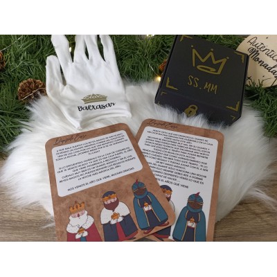 Guante de Baltasar con carta personalizada y caramelos