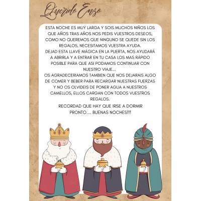 Cartas personalizadas para los Reyes Magos y los niños