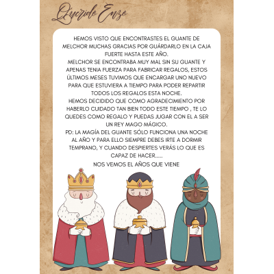 Carta personalizada Reyes Magos para niños