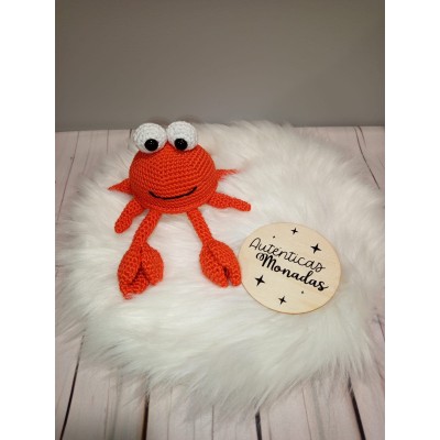 Muñeco Cangrejo de Crochet Hecho a Mano – Amigurumi Original