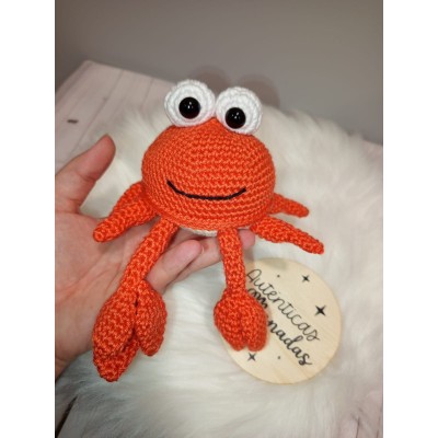 Muñeco Cangrejo de Crochet Hecho a Mano – Amigurumi Original