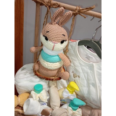 conejo crochet juguete desmontable