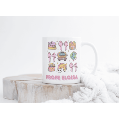 Taza Personalizada Profesor Fin de Curso – Diseño Colores