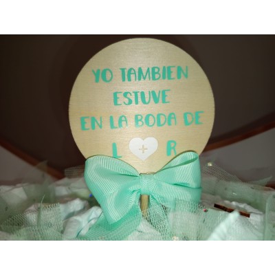 Ramo de Pañales para Boda Personalizado – “Yo también estuve en la boda de…” 20 Pañales Dodot