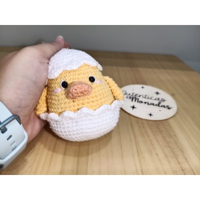 Llavero pollito de crochet hecho a mano – Detalle artesanal adorable