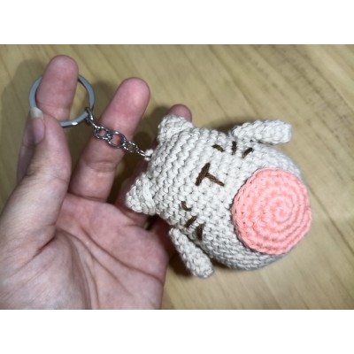 Llavero Totoro de crochet hecho a mano – Regalo artesanal y adorable