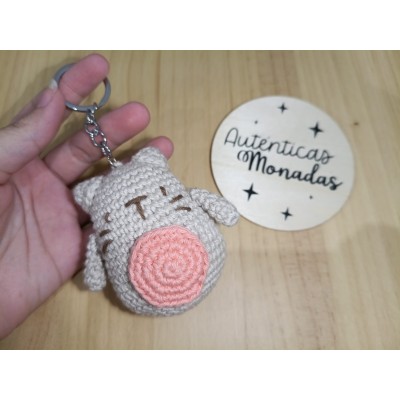 Llavero Totoro de crochet hecho a mano – Regalo artesanal y adorable