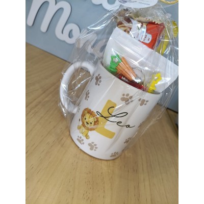 Taza Personalizada con Dulces y Llavero a Juego – Detalle para Eventos, Bodas, Comuniones o Cumpleaños