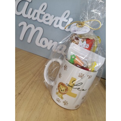 Taza Personalizada con Dulces y Llavero a Juego – Detalle para Eventos, Bodas, Comuniones o Cumpleaños