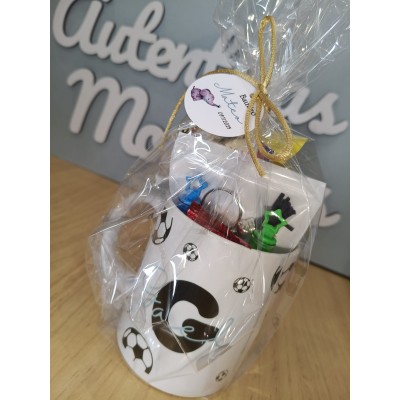Taza Personalizada con Dulces y Llavero a Juego – Detalle para Eventos, Bodas, Comuniones o Cumpleaños