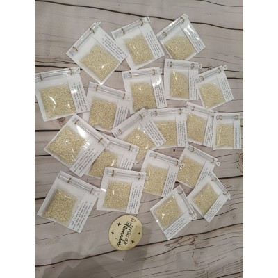 Pack Bolsita de Arroz y Mini Pompero para Boda – Detalle para Invitados Hecho a Mano