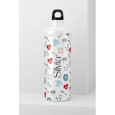 Bidón de aluminio 800 ml personalizado por profesión – Regalo único con tu nombre
