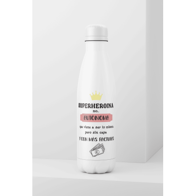 Botella de Acero Inoxidable 700ml para Autónomas – Personalizada con Nombre