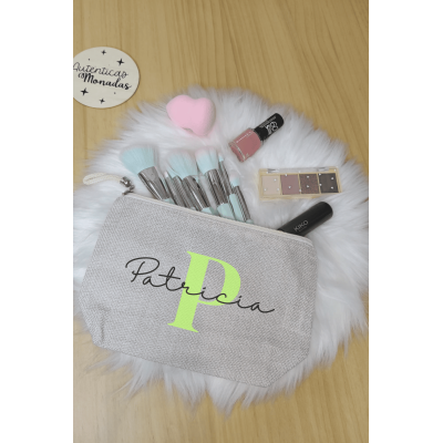Neceser Personalizado para Eventos con Inicial y Nombre  Bodas, Bautizos y Comuniones
