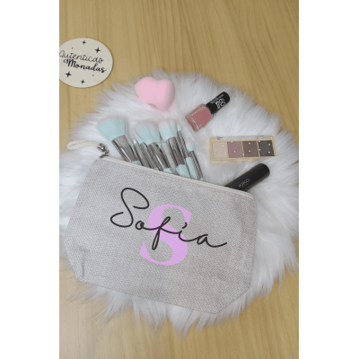 Neceser Personalizado para Eventos con Inicial y Nombre  Bodas, Bautizos y Comuniones