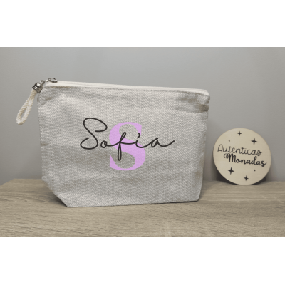 Neceser Personalizado para Eventos con Inicial y Nombre  Bodas, Bautizos y Comuniones