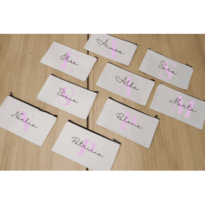 Estuche Personalizado para Eventos con Inicial y Nombre  Bodas, Bautizos y Comuniones