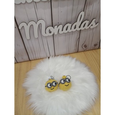 Llavero Minion Kevin de crochet hecho a mano – Regalo artesanal divertido