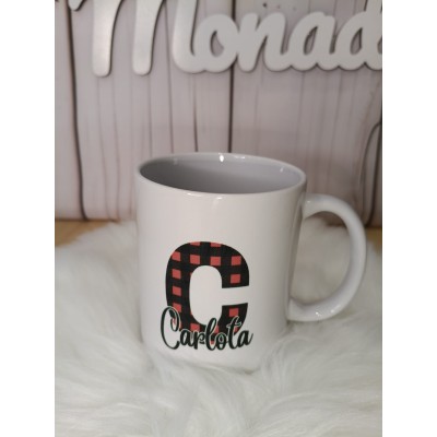 Taza Navideña Personalizada Diseño Grinch con Nombre  Regalo Original de Navidad