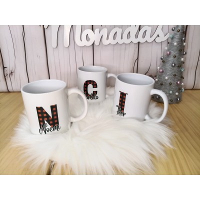 Taza Navideña Personalizada Diseño Grinch con Nombre  Regalo Original de Navidad