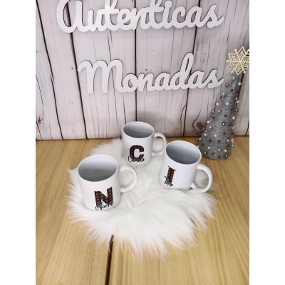 Taza Navideña Personalizada Diseño Grinch con Nombre  Regalo Original de Navidad