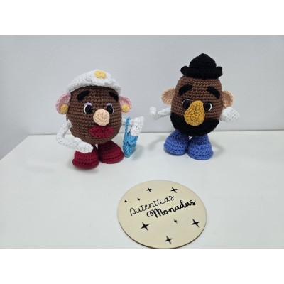Pack Mr Potato y Mrs Potato de crochet hechos a mano  Amigurumi Toy Story