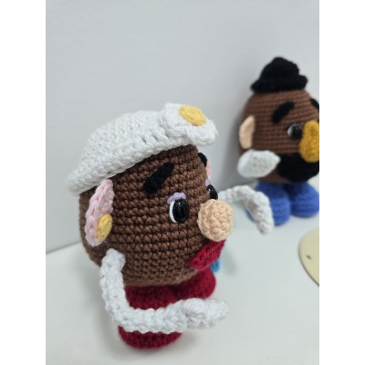Pack Mr Potato y Mrs Potato de crochet hechos a mano  Amigurumi Toy Story