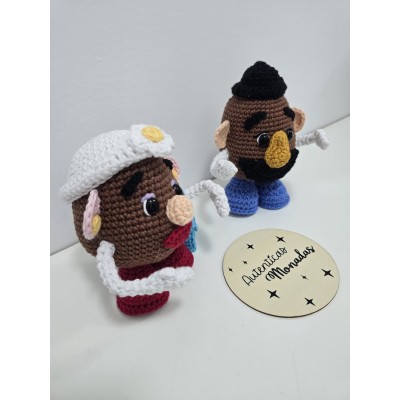 Pack Mr Potato y Mrs Potato de crochet hechos a mano  Amigurumi Toy Story