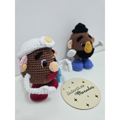 Pack Mr Potato y Mrs Potato de crochet hechos a mano  Amigurumi Toy Story