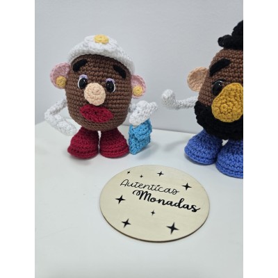 Pack Mr Potato y Mrs Potato de crochet hechos a mano  Amigurumi Toy Story