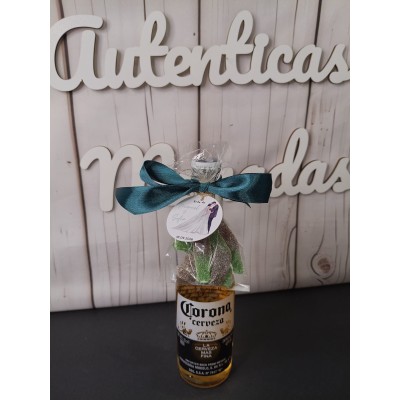 Detalle personalizado con cerveza Corona y chuches  Regalo original para eventos